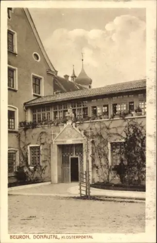 Ak Beuron an der Donau Württemberg, Klosterportal