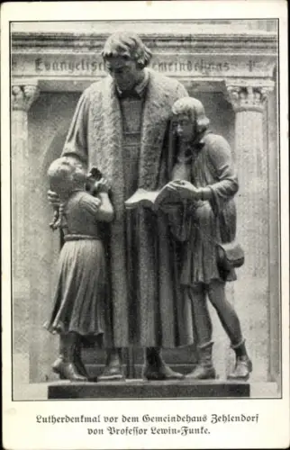 Ak Berlin Zehlendorf, Lutherdenkmal