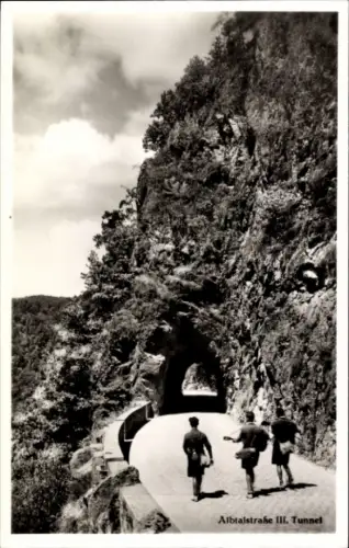 Ak St. Blasien im Südschwarzwald, Albtalstraße, III. Tunnel