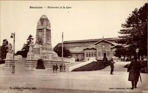 CPA Besançon Doubs, Monument, Gare