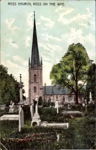 Ak Ross on Wye Herefordshire England, Ross Church