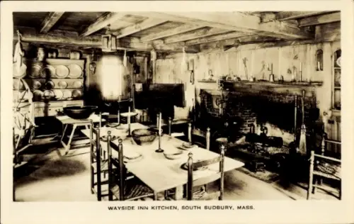 PC Sudbury Massachusetts USA, Longfellow's Wayside Inn, Kitchen