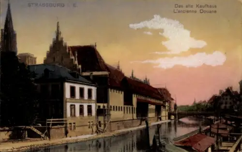 Ak Strasbourg Straßburg Elsass Bas Rhin, Altes Kaufhaus