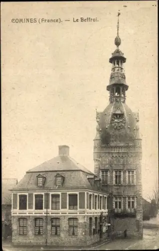 Ak Comines Warneton Wallonien Hennegau, Le Beffroi