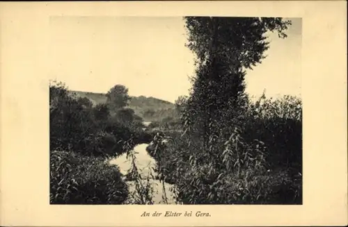 Ak Gera in Thüringen, An der Elster