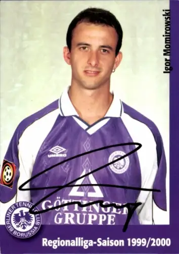 Autogrammkarte Fußballer Igor Momirowski, Tennis Borussia Berlin, Autogramm