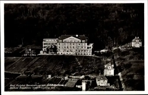 Ak Babstadt Bad Rappenau in Baden, Prof. Vulplus Sanatorium, Nebengebäude, Solbad  Luftaufnahme