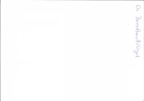 Ak Politiker Bernhard Vogel, Autogramm