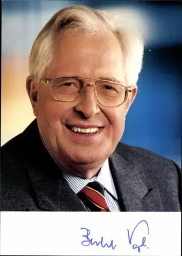 Ak Politiker Dr. Bernhard Vogel, CDU, Autogramm