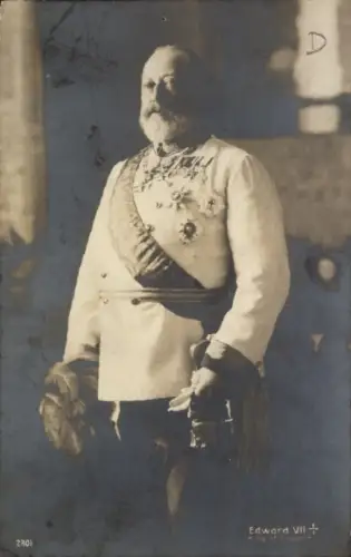 Ak König Eduard VII., Portrait