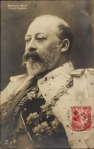 Ak König Eduard VII., Portrait