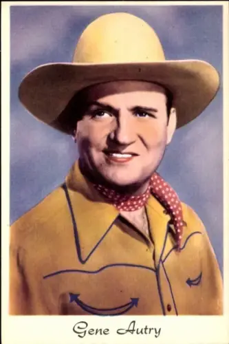 Ak Schauspieler und Sänger Gene Autry, Portrait