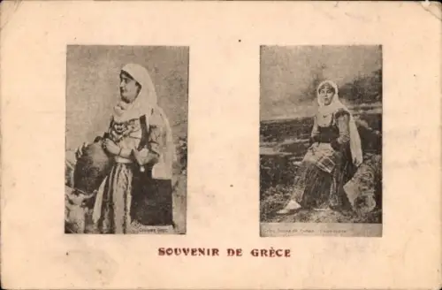 Passepartout Ak Griechenland, Frauen in griechischer Tracht