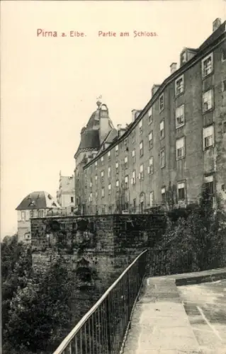 Ak Pirna an der Elbe, Pirna a. Elbe, Schloss,  Architektur, 