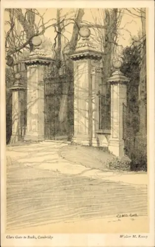 Künstler Ak Keny, M., Cambridge East England, Clare Gate