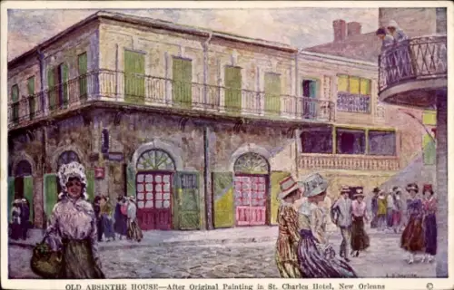 Künstler Ak New Orleans Louisiana USA, Old Absinthe House