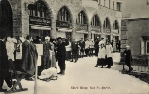Ak Sankt Moritz Kanton Graubünden, Start Village Run
