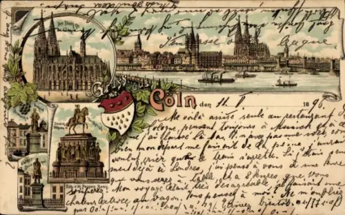 Litho Köln am Rhein, Dom, Denkmal