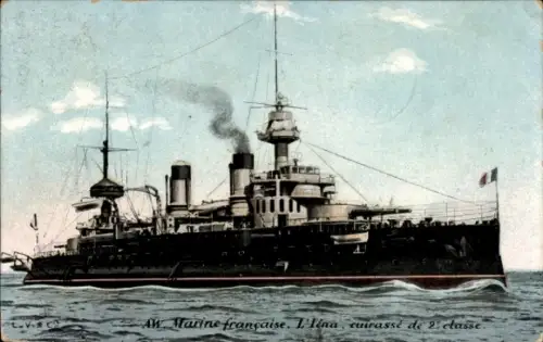 Ak Französisches Kriegsschiff l'Iena, Französische Marine