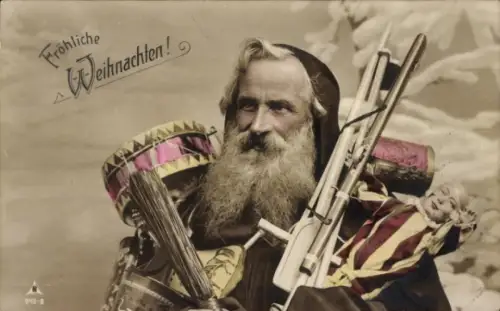 Ak Glückwunsch Weihnachten, Weihnachtsmann, Geschenke