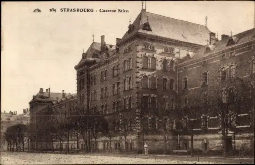 Ak Straßburg Straßburg Elsass Bas Rhin, Caserne Stirn