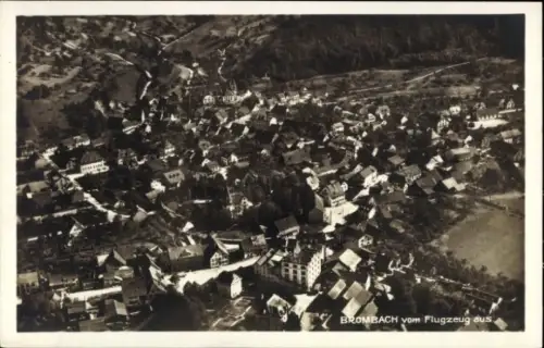 Ak Brombach Lörrach in Baden, Fliegeraufnahme