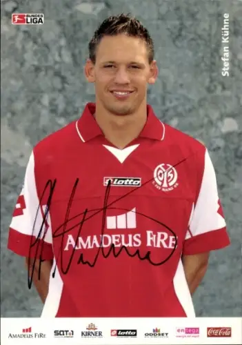 Autogrammkarte Stefan Kühne, 1. FSV Mainz 05, Portrait, Autogramm