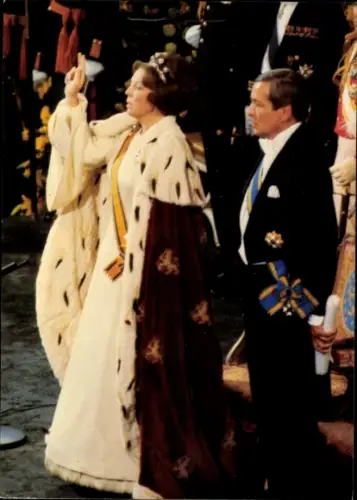 Ak Königin Beatrix der Niederlande, Claus von Amsberg, Portrait 1980