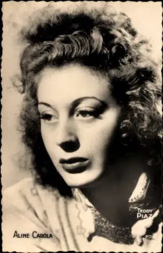 Ak Schauspielerin Aline Carola, Portrait
