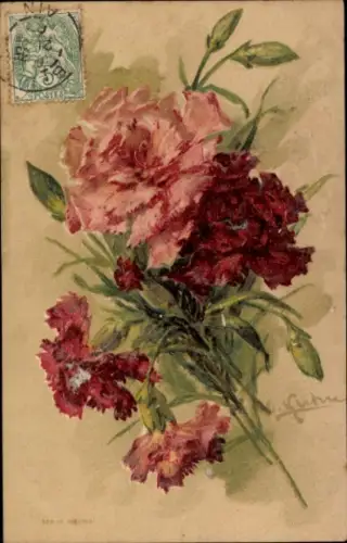 Künstler Ak Klein, Catharina, Nelken