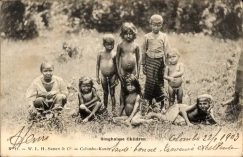 CPA Ceylan Sri Lanka, Singhalese Children