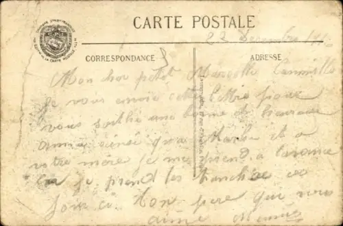 CPA Pres de Verdun, Ballon Captif et sa Garde