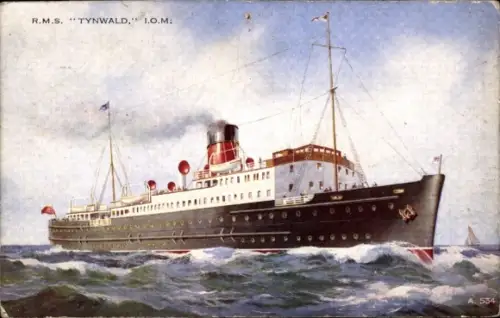 Ak Dampfer RMS Tynwald, Isle of Man Steam Packet Company
