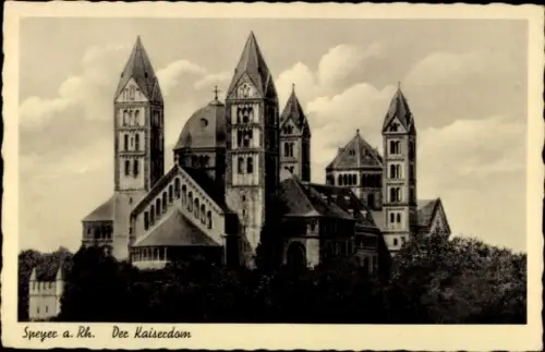 Ak Speyer am Rhein, Speyer a. Rh., Der Kaiserdom,  Architektur