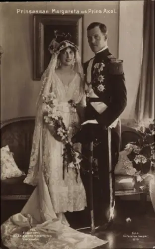 Ak Prinsessan Margareta och Prins Axel, Hochzeit