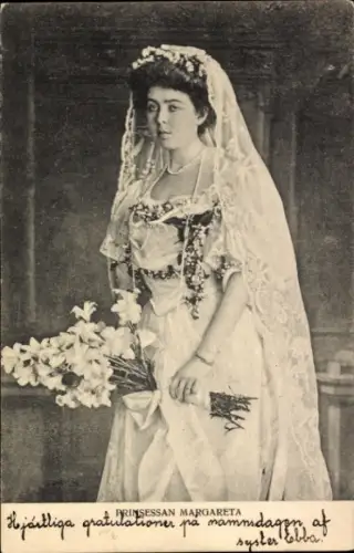 Ak Prinzessin Margareta von Schweden, Portrait