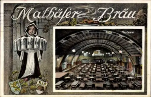 Ak München, Mathäser Bräu, Festsaal