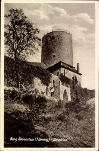 Ak Raben Rabenstein im Fläming, Burg Rabenstein, Bergfried
