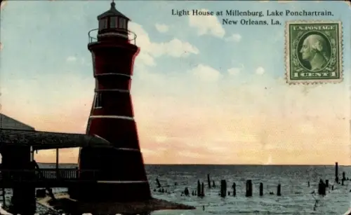 PC New Orleans Louisiana USA, Lighthouse at Millenburg, Lake Ponchartrain