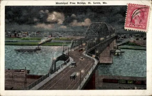 PC Saint Louis Missouri USA, Municipal Free Bridge