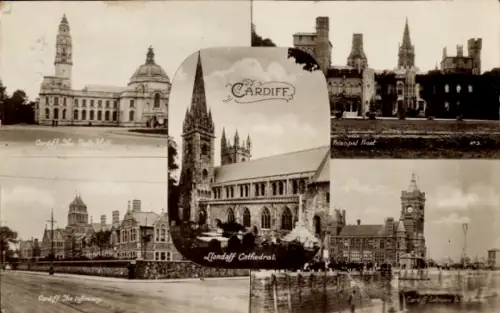 Ak Cardiff Wales, Llandaff Cathedral, Cardiff Infirmary