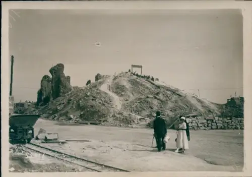 Foto Lens Pas de Calais, Bergbau, Förderwagen