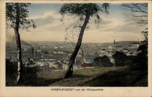 Ak Eckesey Hagen in Westfalen, Blick von der Philippshöhe