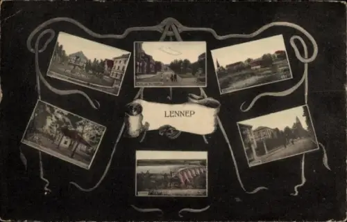 Ak Lennep Remscheid im Bergischen Land, Teilansichten, Straßenpartie