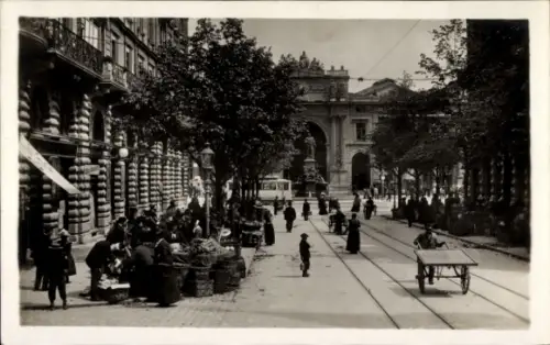 Ak Zürich Stadt Schweiz, Bahnhofstraße, Bahnhof