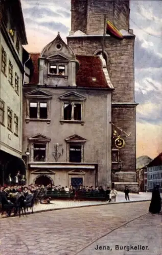 Ak Jena in Thüringen, Burgkeller, Studenten