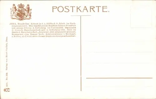 Ak Jena in Thüringen, Burgkeller, Studenten