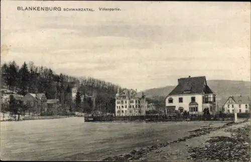 Ak Bad Blankenburg im Schwarzatal Thüringen, Villen