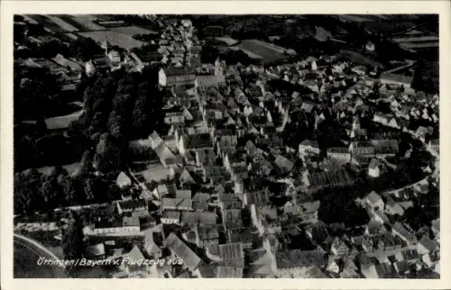 Ak Oettingen in Bayern, Fliegeraufnahme