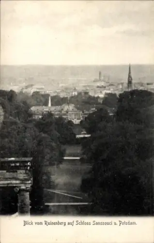Ak Potsdam, Ruinenberg, Schloss Sanssouci